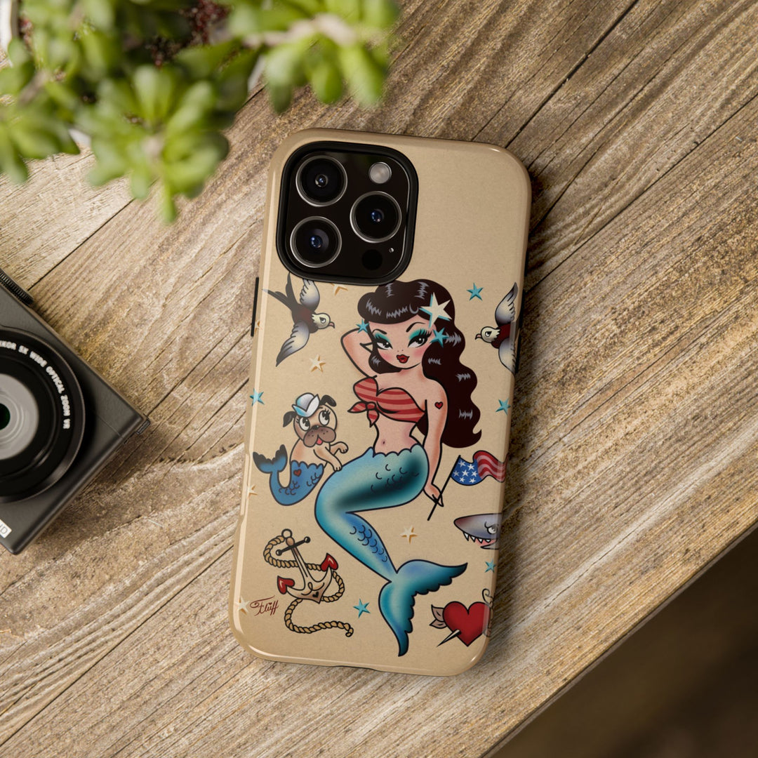 Patriotic Mermaid • Tough Phone Case