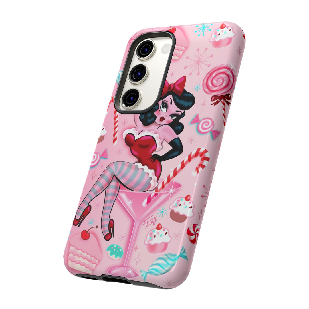 Candy Cane Martini Girl • Case Mate Galaxy S7 & S9 Slim Phone Case
