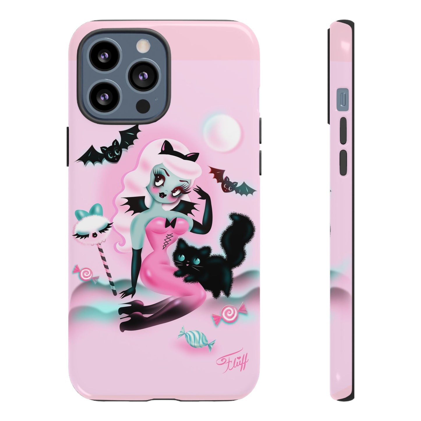 Pastel Candy Vampire with Kitty • Tough Phone Case