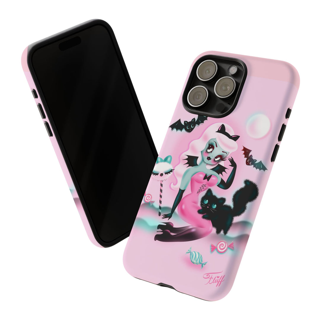 Pastel Candy Vampire with Kitty • Tough Phone Case