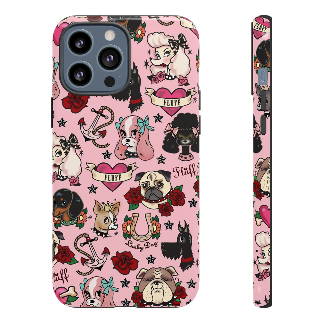 Tattoo Pooch Pink • Tough Phone Case