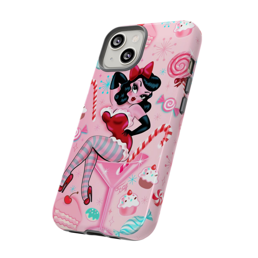 Candy Cane Martini Girl • Case Mate Galaxy S7 & S9 Slim Phone Case