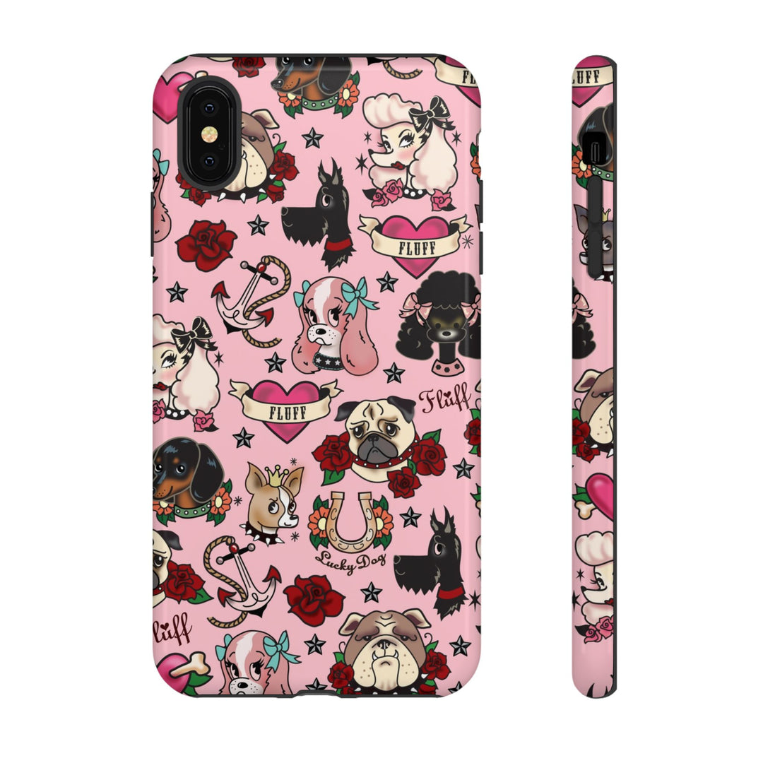 Tattoo Pooch Pink • Tough Phone Case
