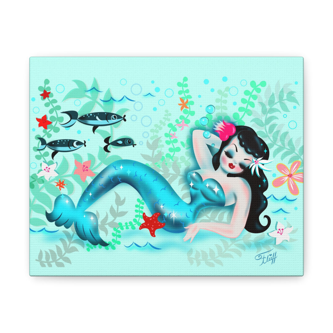 Dozing Mermaid • Canvas Gallery Wrap