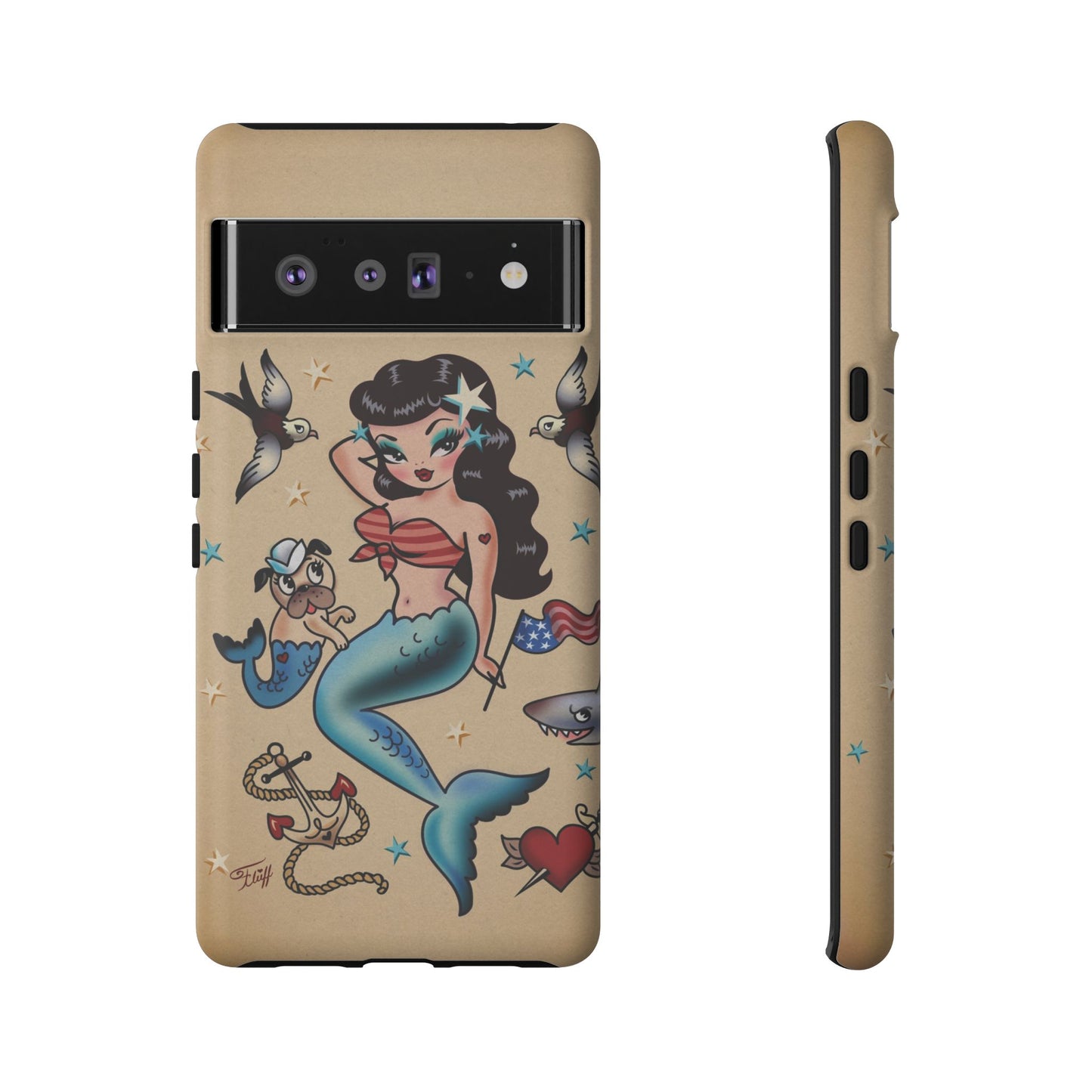 Patriotic Mermaid • Tough Phone Case