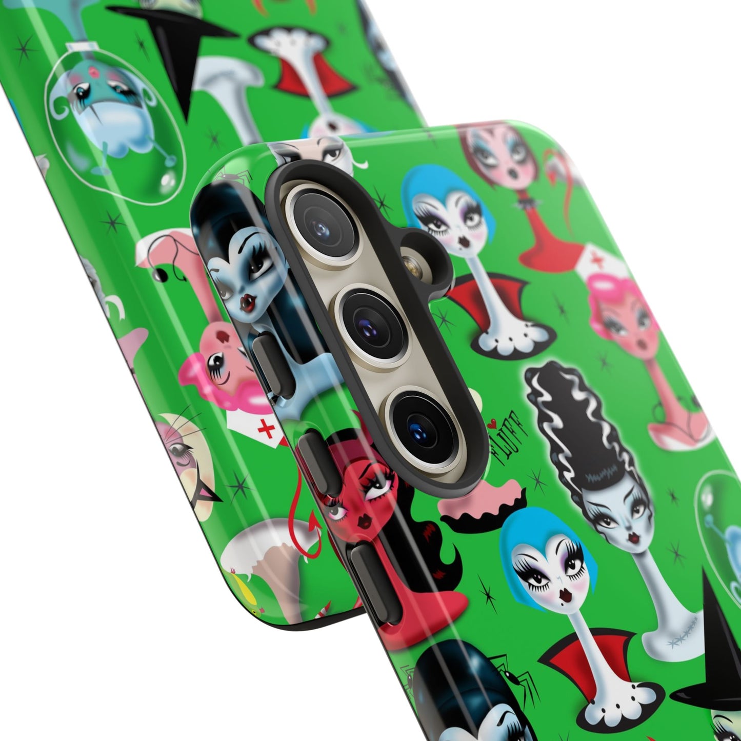 Spooky Dolls Green • Tough Phone Case