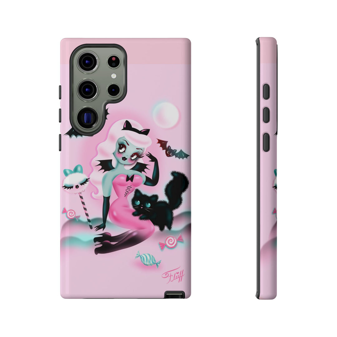 Pastel Candy Vampire with Kitty • Tough Phone Case