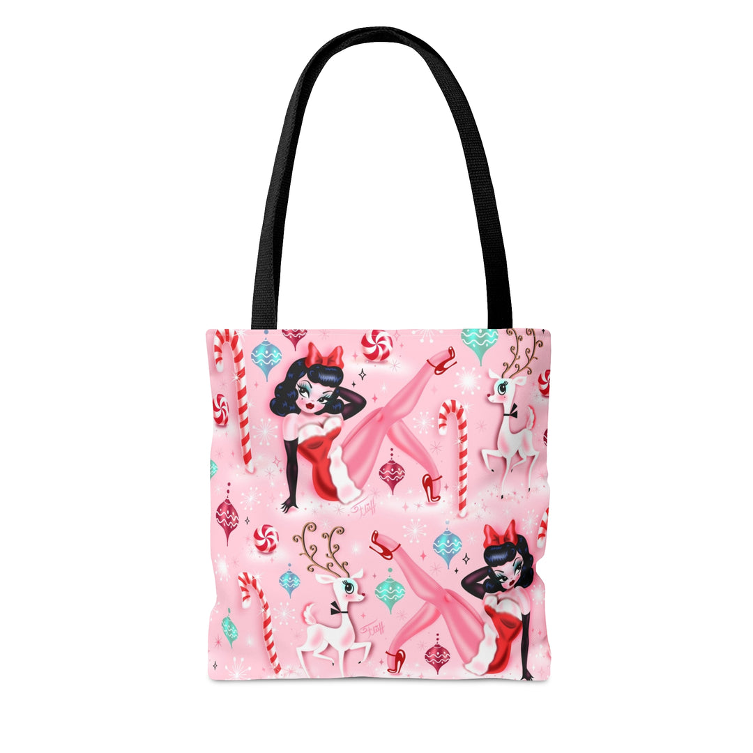 Christmas Pinup Girl • Tote Bag