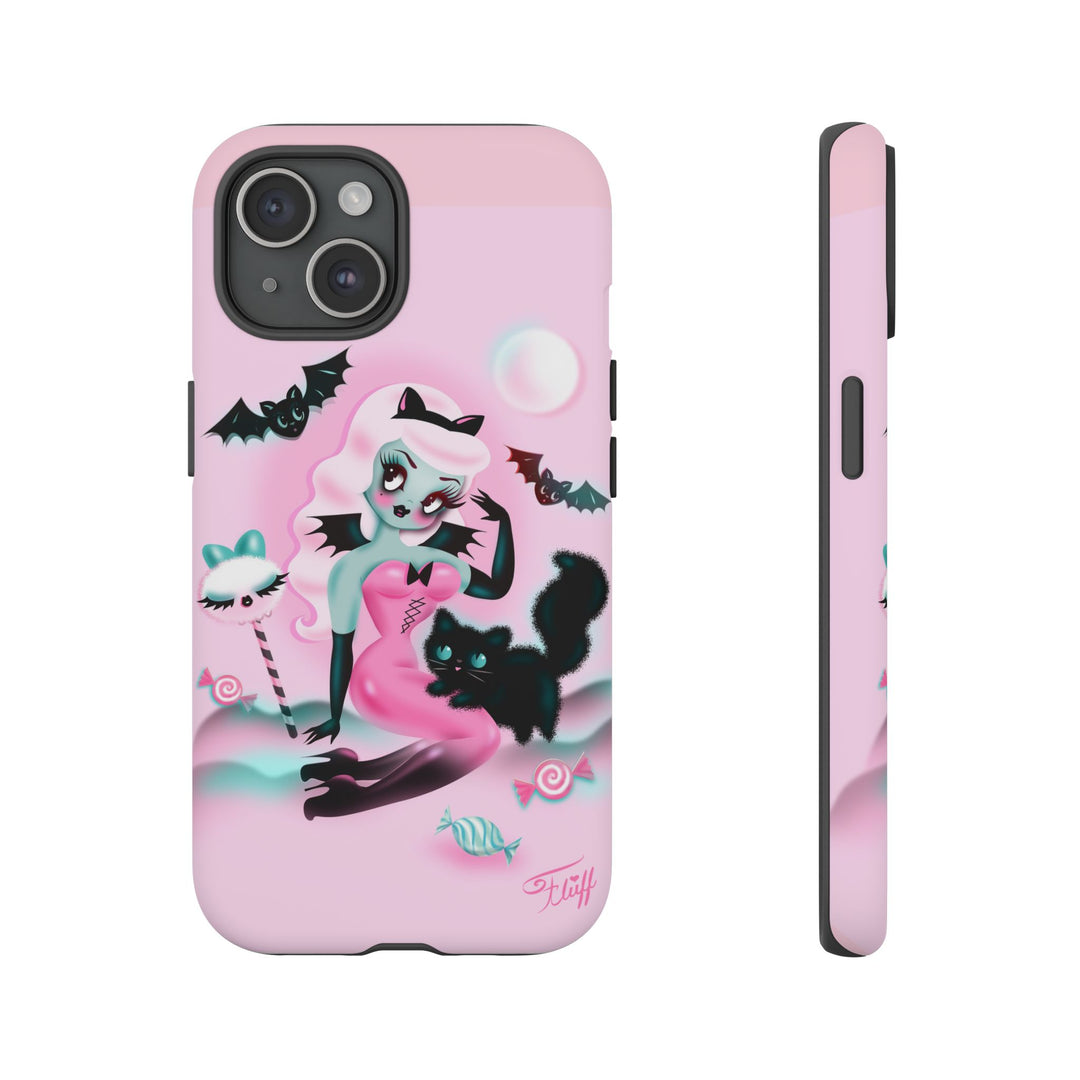 Pastel Candy Vampire with Kitty • Tough Phone Case