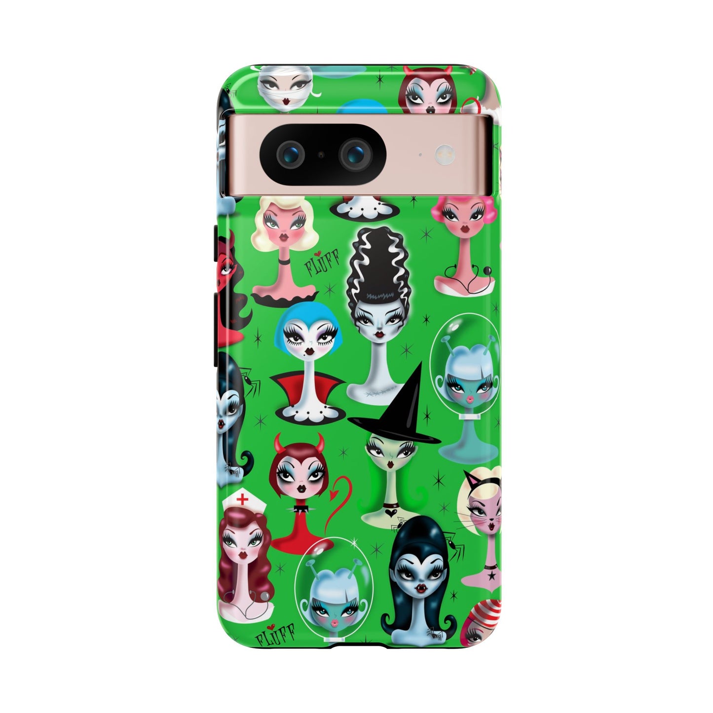 Spooky Dolls Green • Tough Phone Case