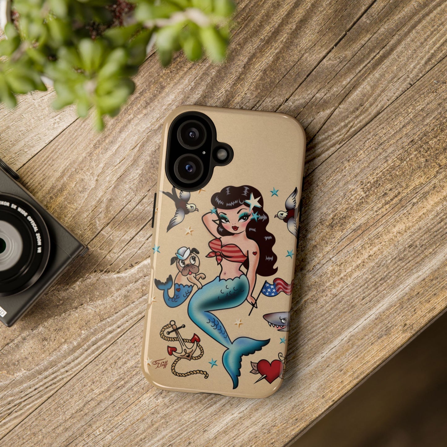 Patriotic Mermaid • Tough Phone Case