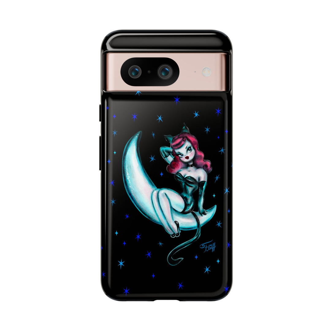 Kitten on the Moon • Tough Phone Case