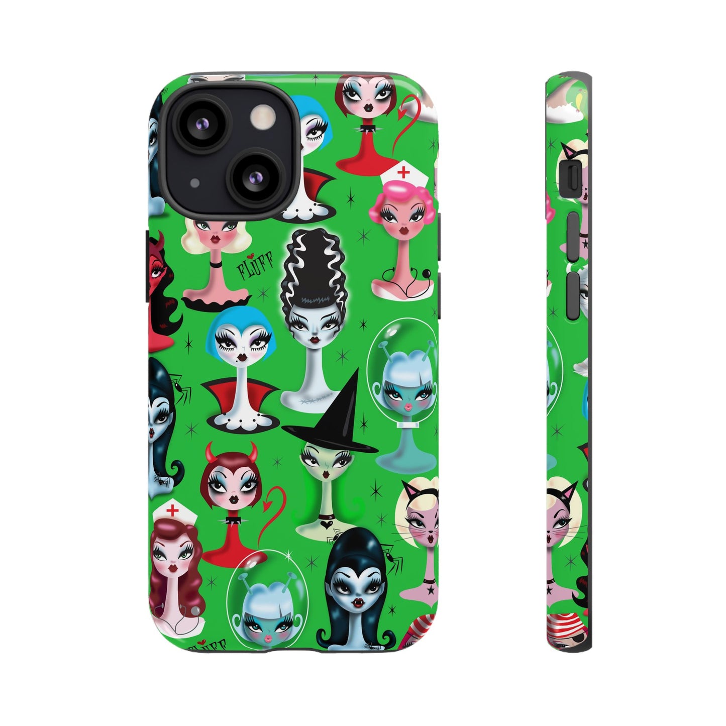 Spooky Dolls Green • Tough Phone Case