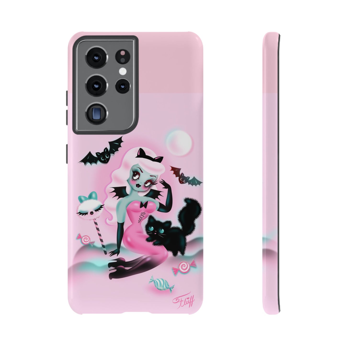 Pastel Candy Vampire with Kitty • Tough Phone Case