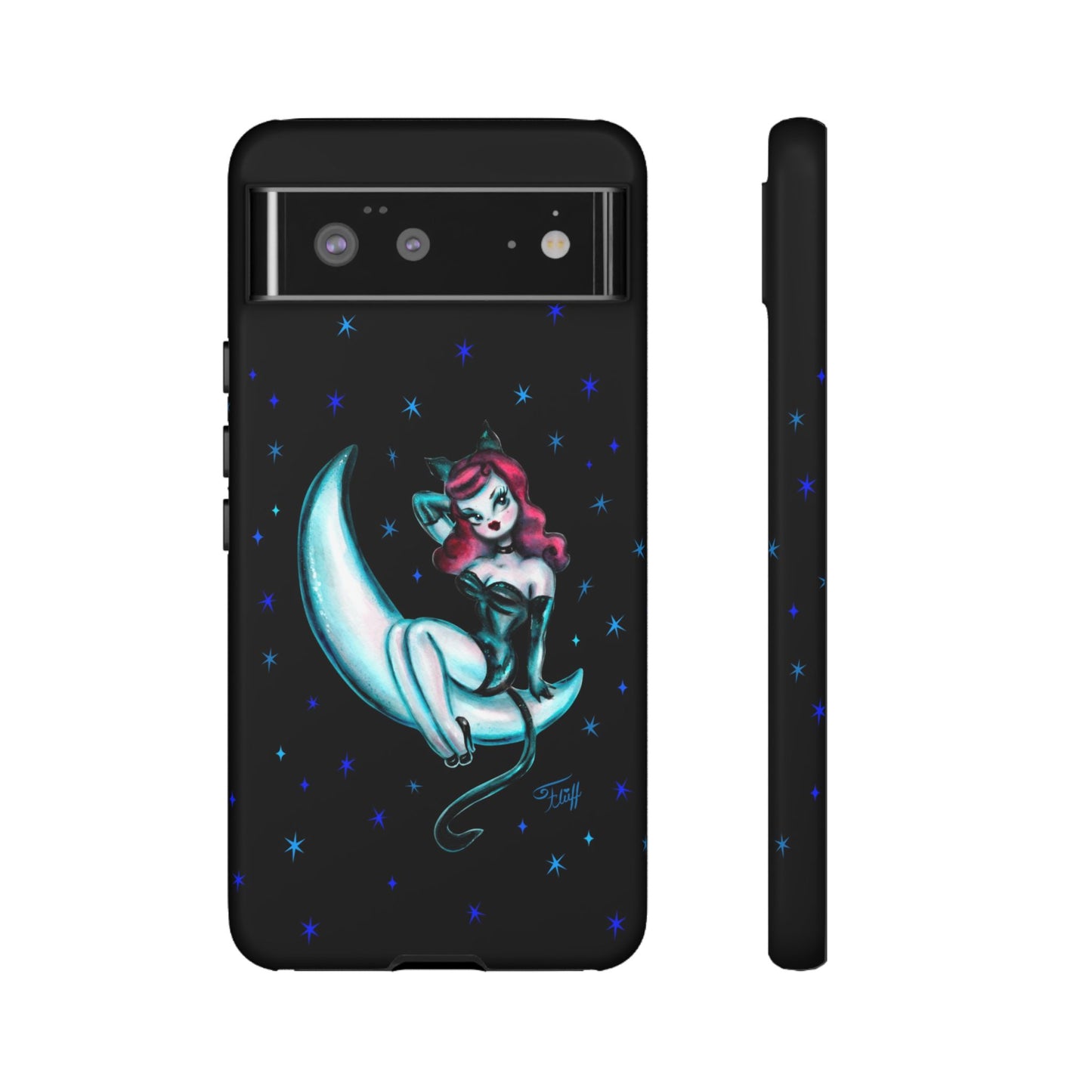 Kitten on the Moon • Tough Phone Case