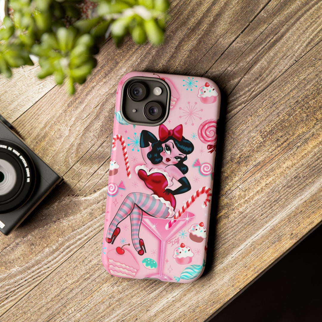 Candy Cane Martini Girl • Case Mate Galaxy S7 & S9 Slim Phone Case