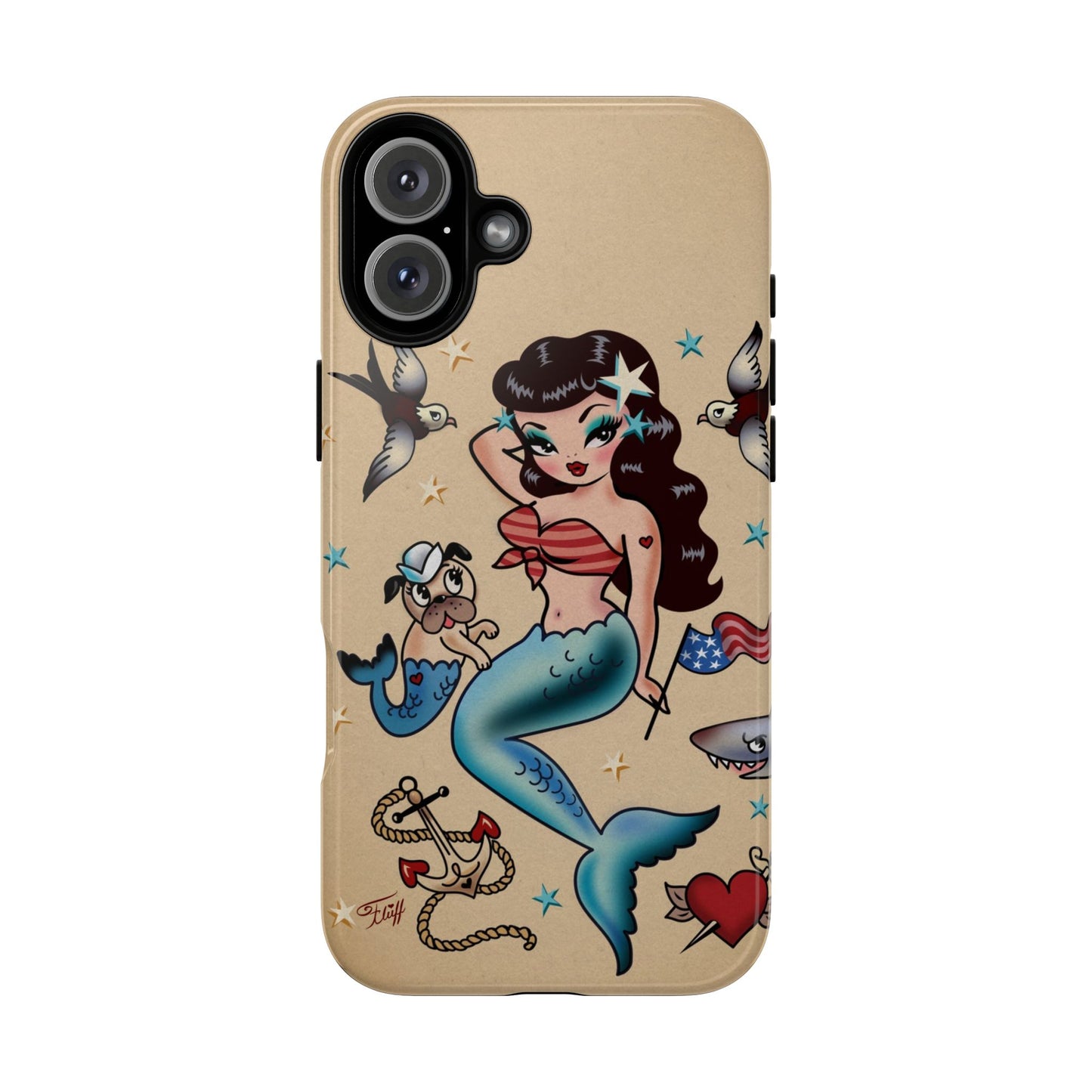 Patriotic Mermaid • Tough Phone Case