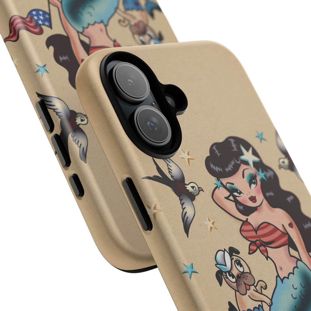 Patriotic Mermaid • Tough Phone Case