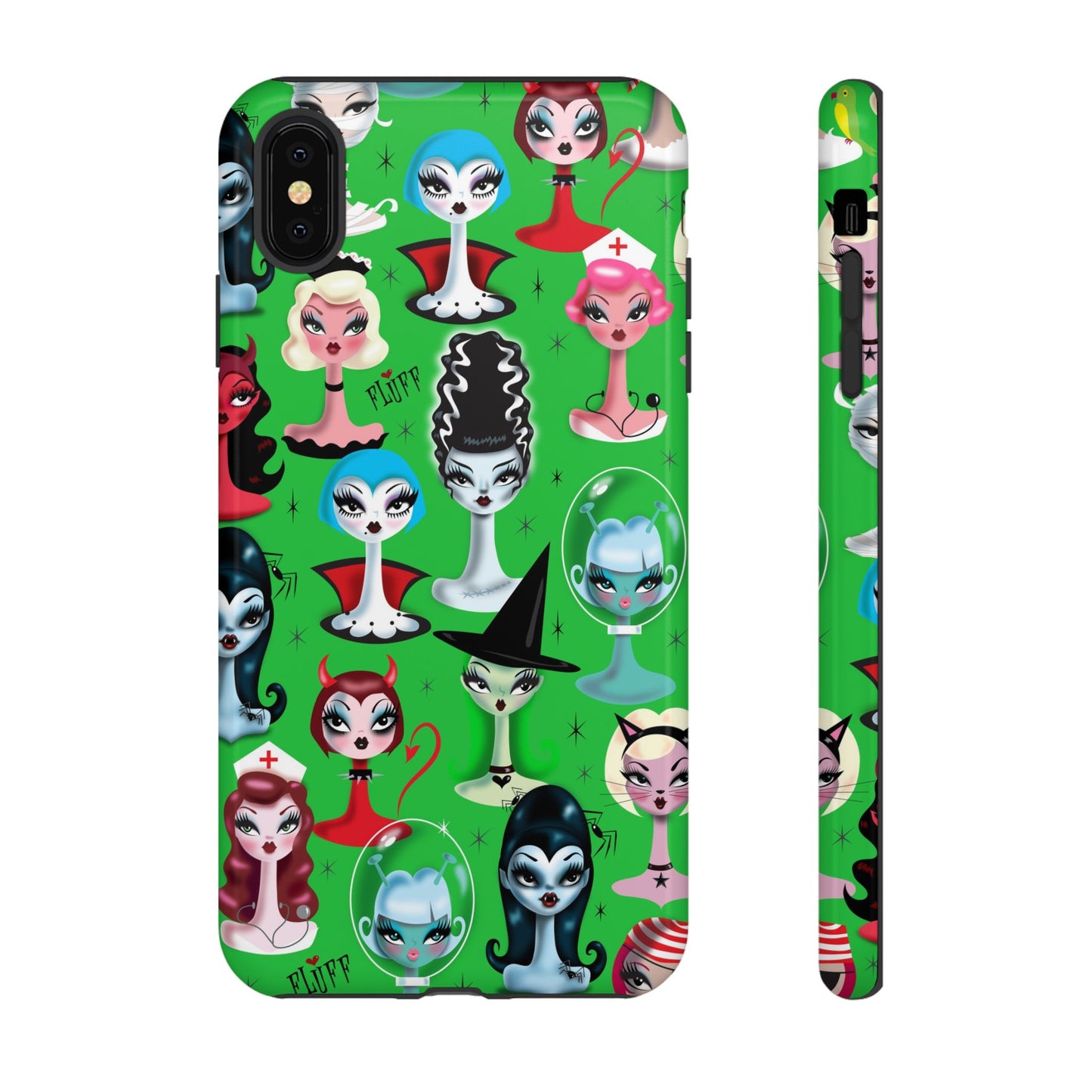 Spooky Dolls Green • Tough Phone Case