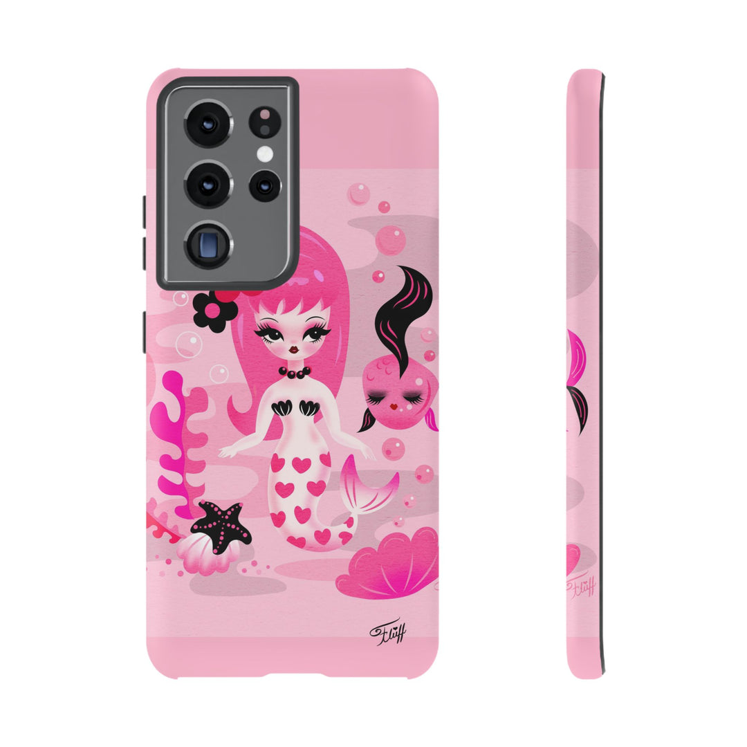 Pink Mod Mermaid • Tough Phone Case