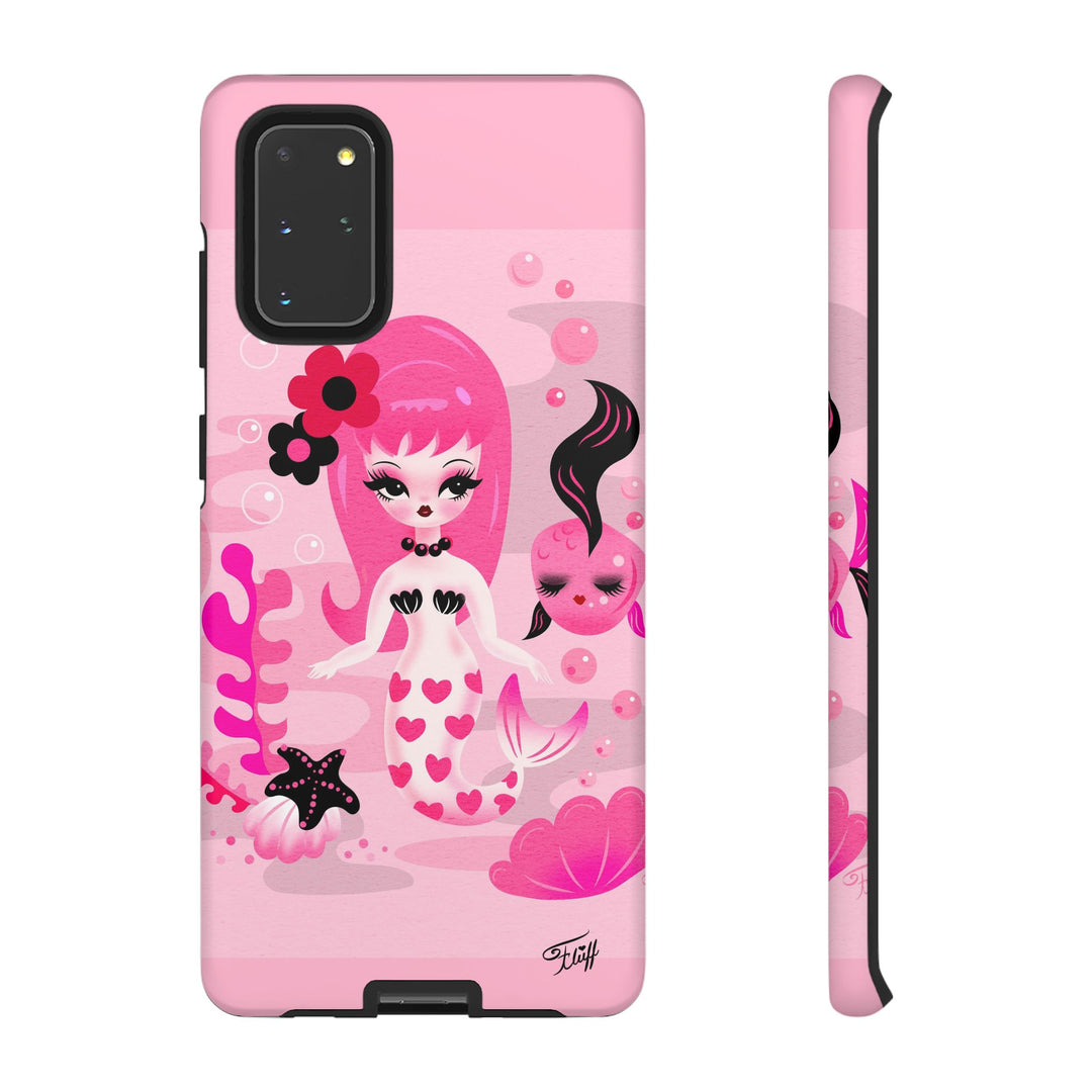 Pink Mod Mermaid • Tough Phone Case