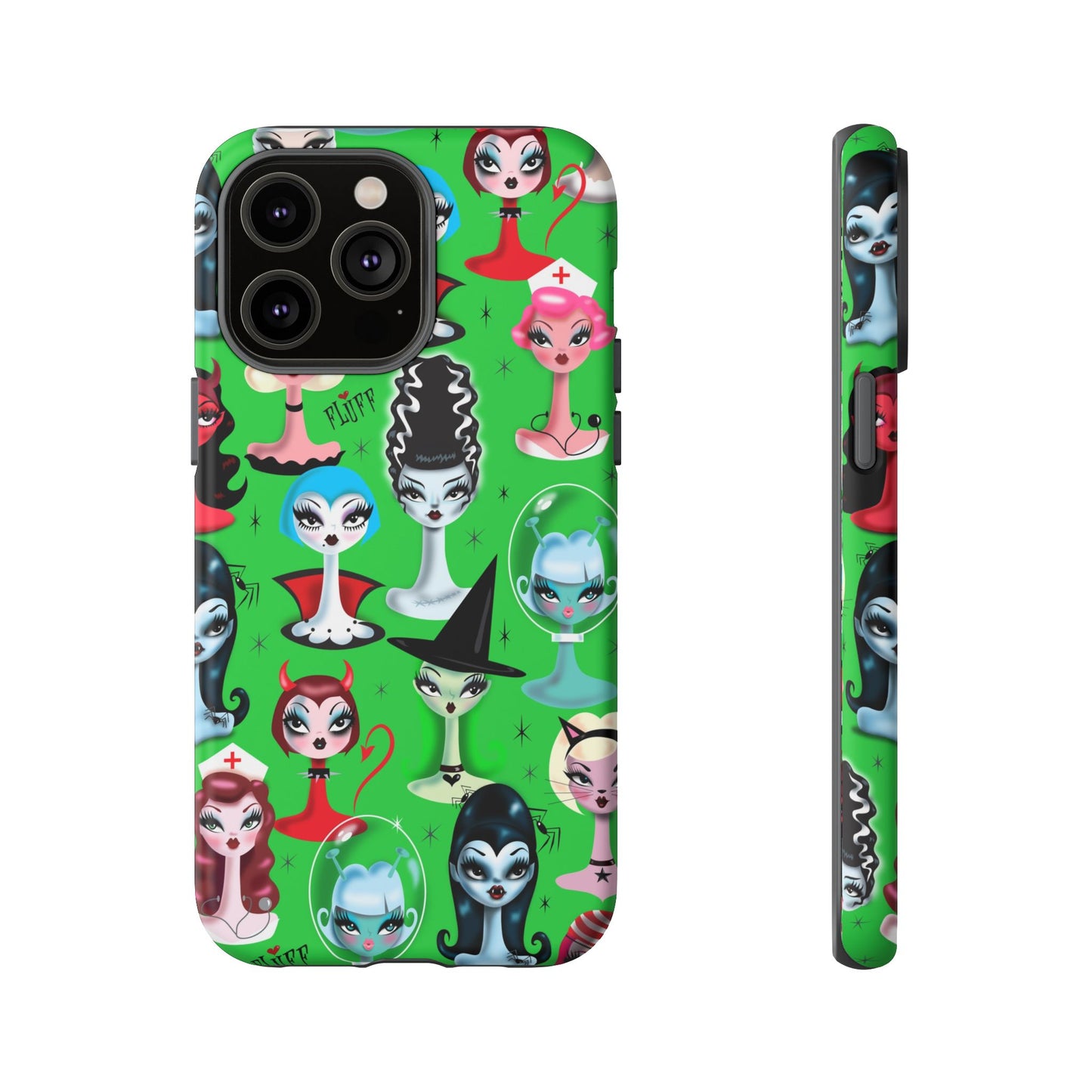 Spooky Dolls Green • Tough Phone Case