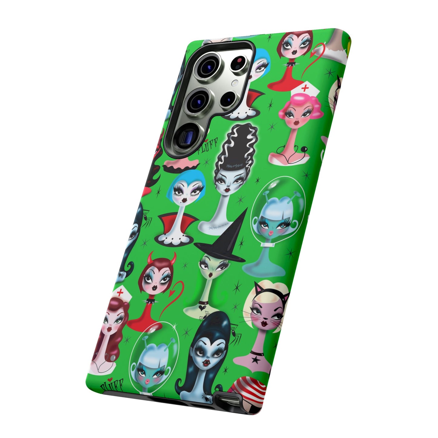 Spooky Dolls Green • Tough Phone Case