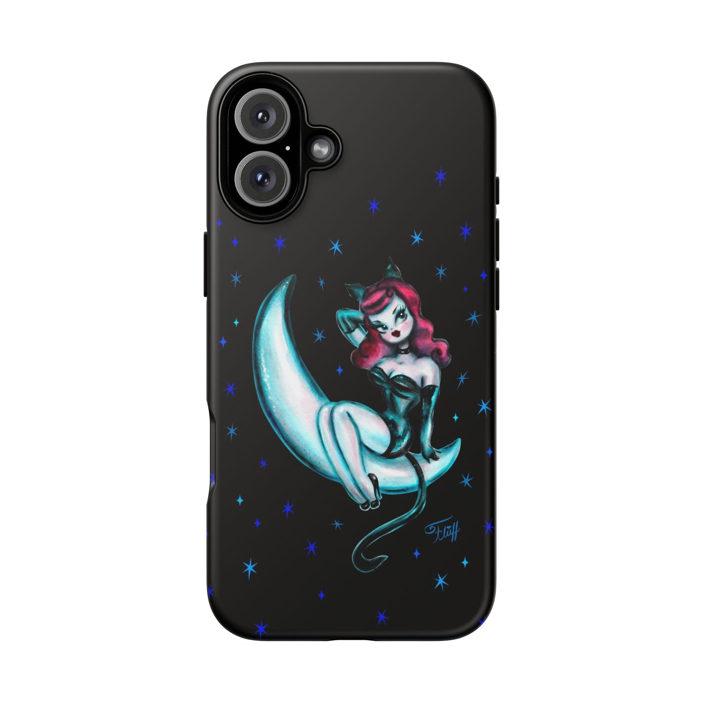 Kitten on the Moon • Tough Phone Case