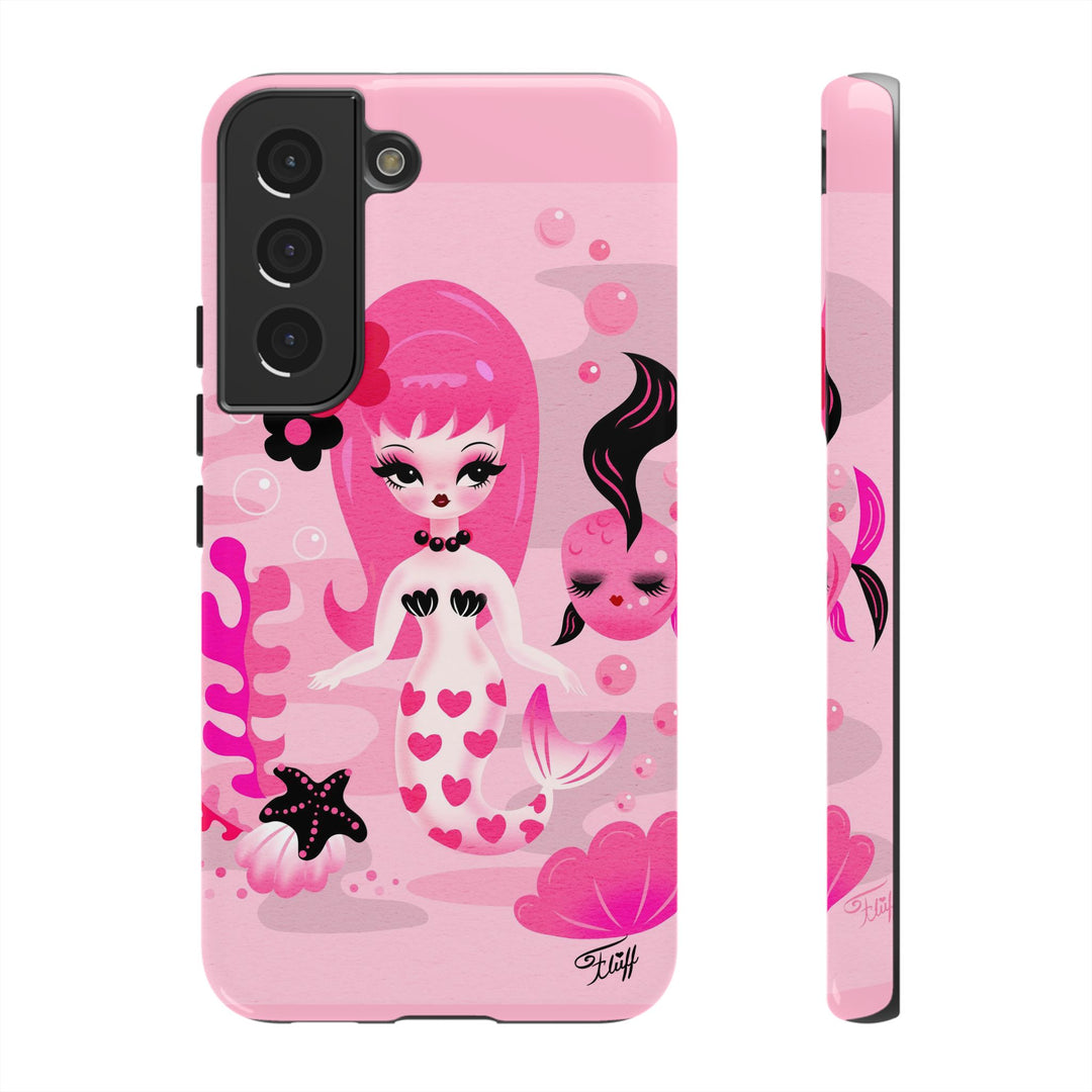 Pink Mod Mermaid • Tough Phone Case