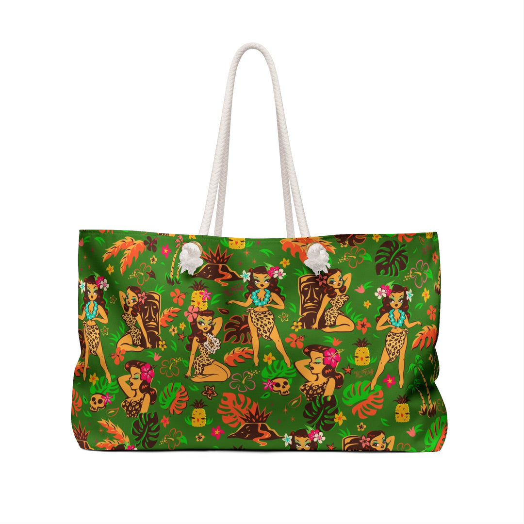 Tiki Temptress on Green • Weekender Bag