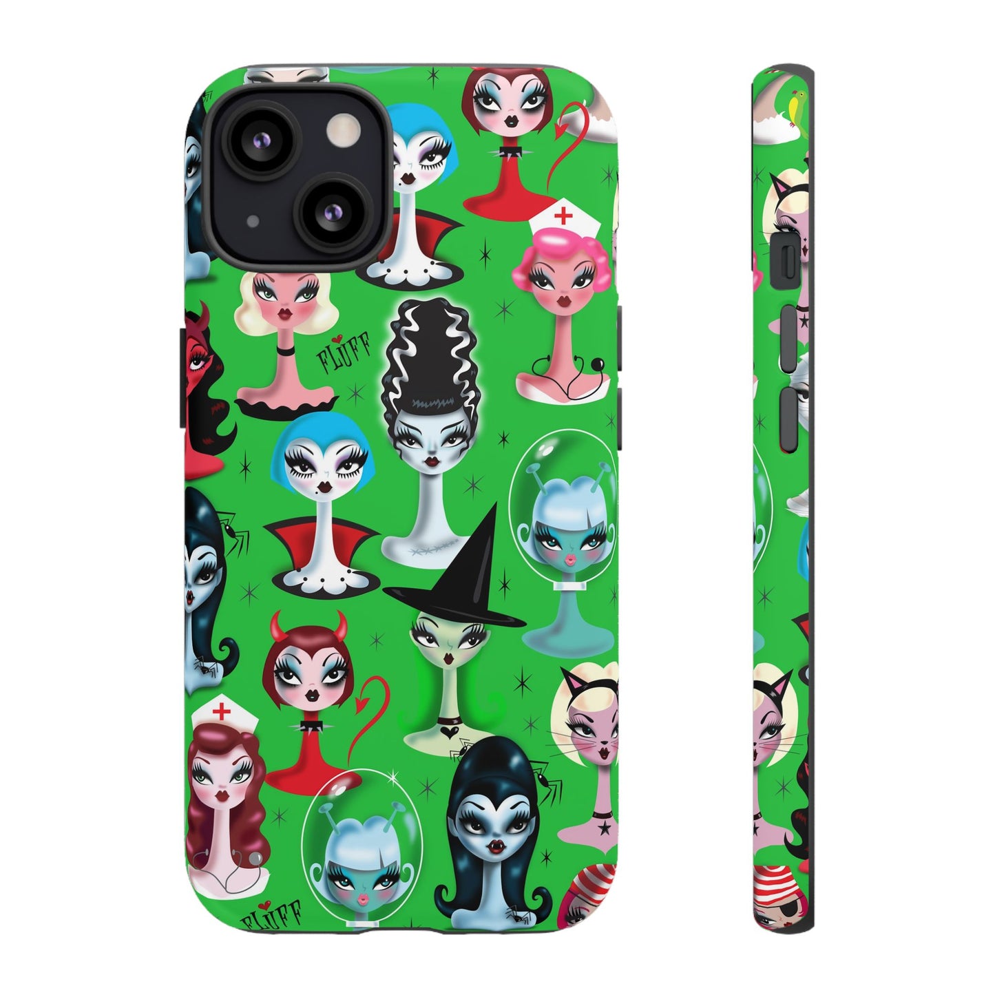 Spooky Dolls Green • Tough Phone Case