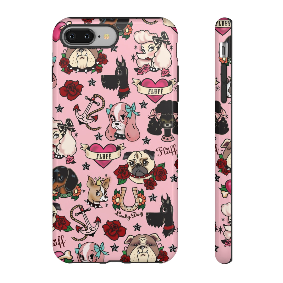 Tattoo Pooch Pink • Tough Phone Case