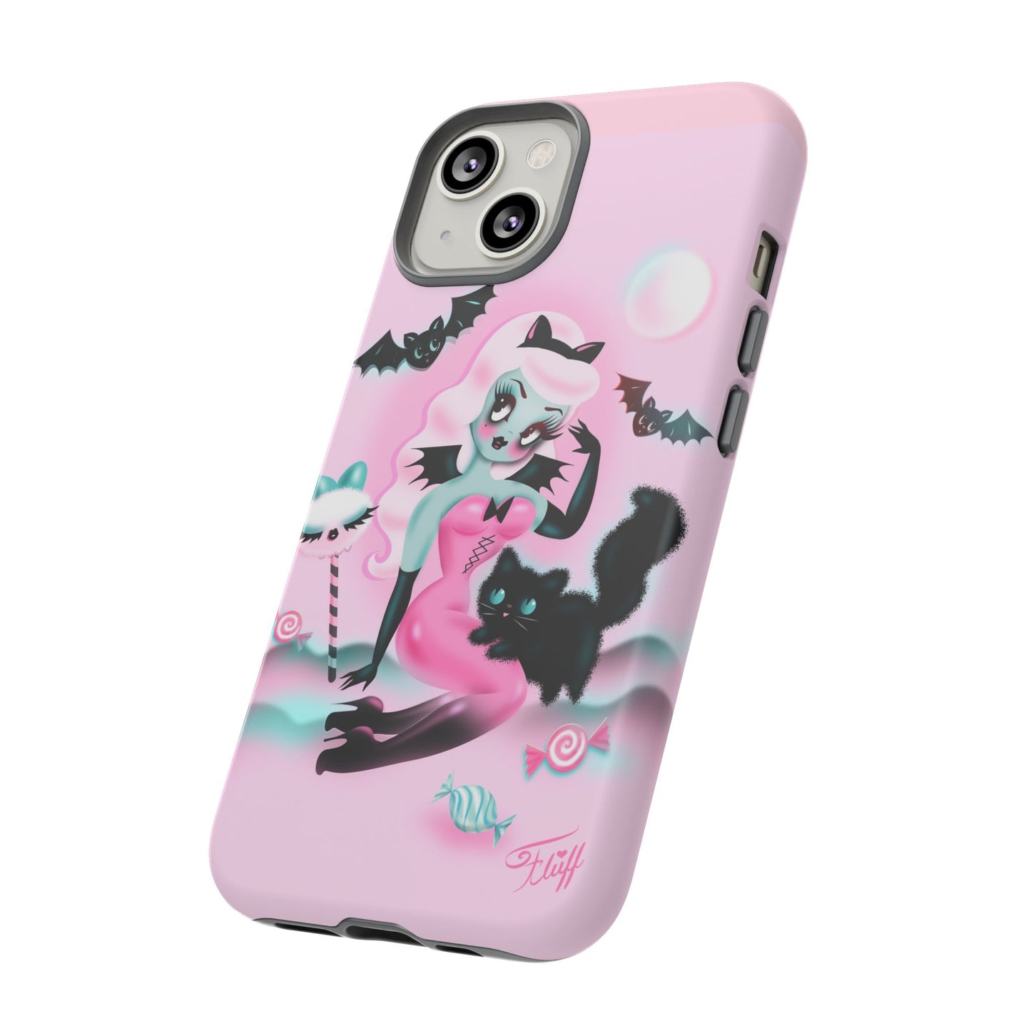 Pastel Candy Vampire with Kitty • Tough Phone Case