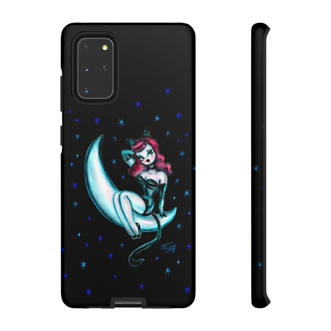 Kitten on the Moon • Tough Phone Case