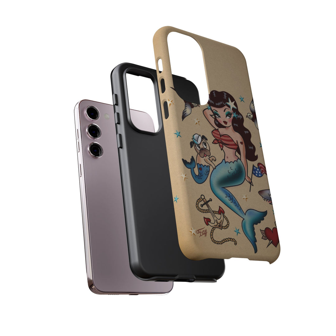 Patriotic Mermaid • Tough Phone Case