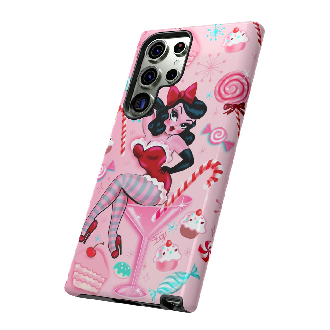 Candy Cane Martini Girl • Case Mate Galaxy S7 & S9 Slim Phone Case