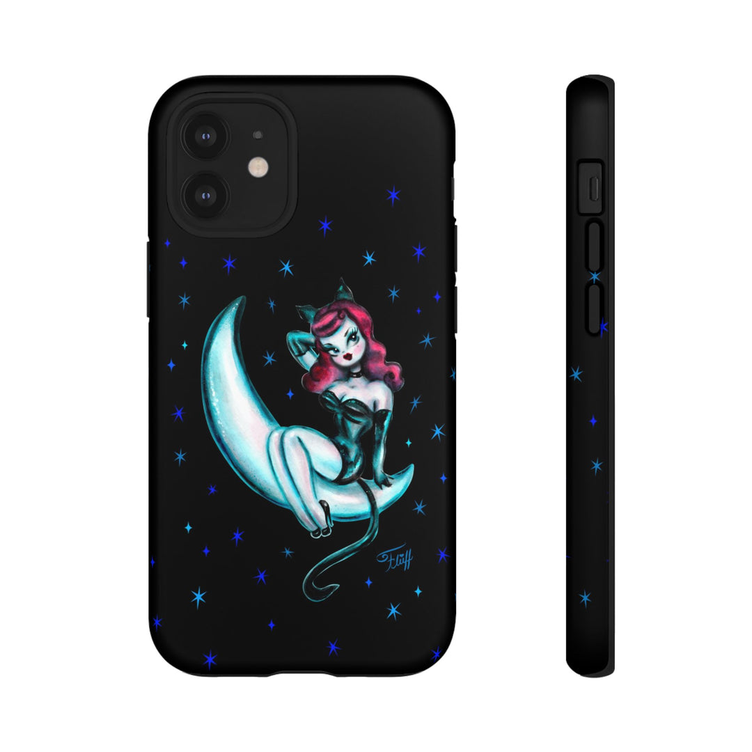 Kitten on the Moon • Tough Phone Case