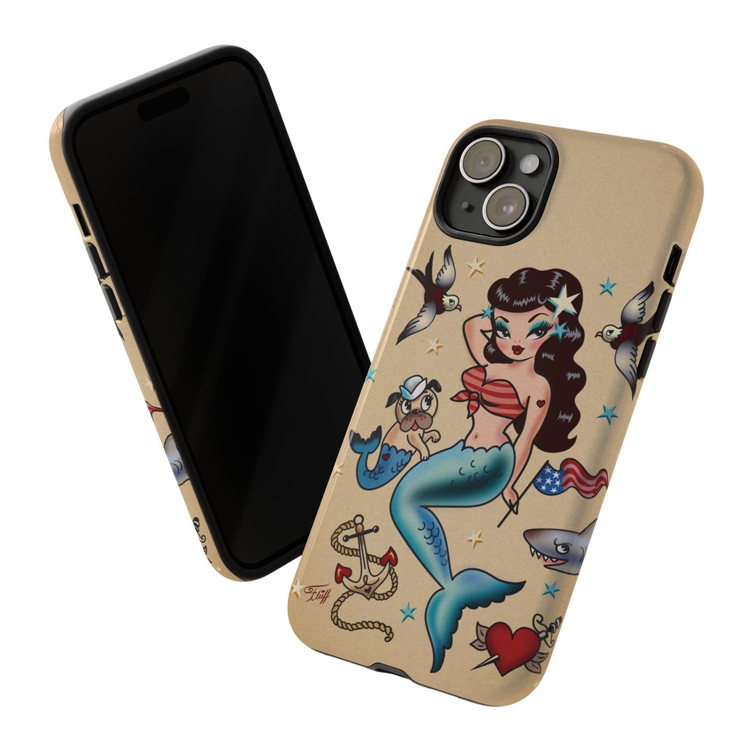 Patriotic Mermaid • Tough Phone Case