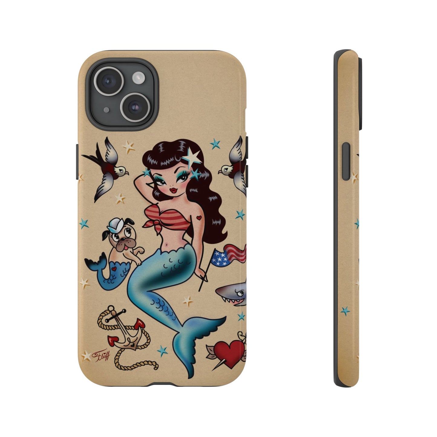 Patriotic Mermaid • Tough Phone Case