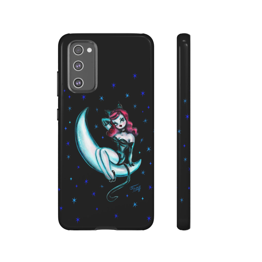 Kitten on the Moon • Tough Phone Case