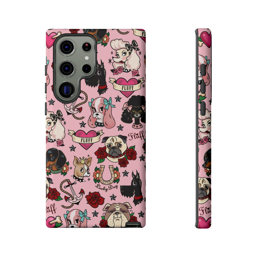 Tattoo Pooch Pink • Tough Phone Case