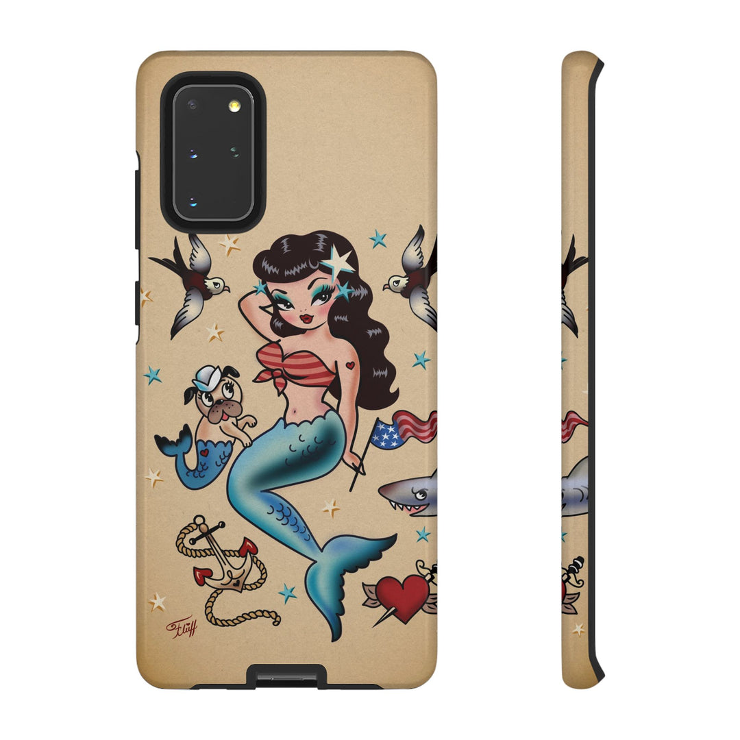 Patriotic Mermaid • Tough Phone Case