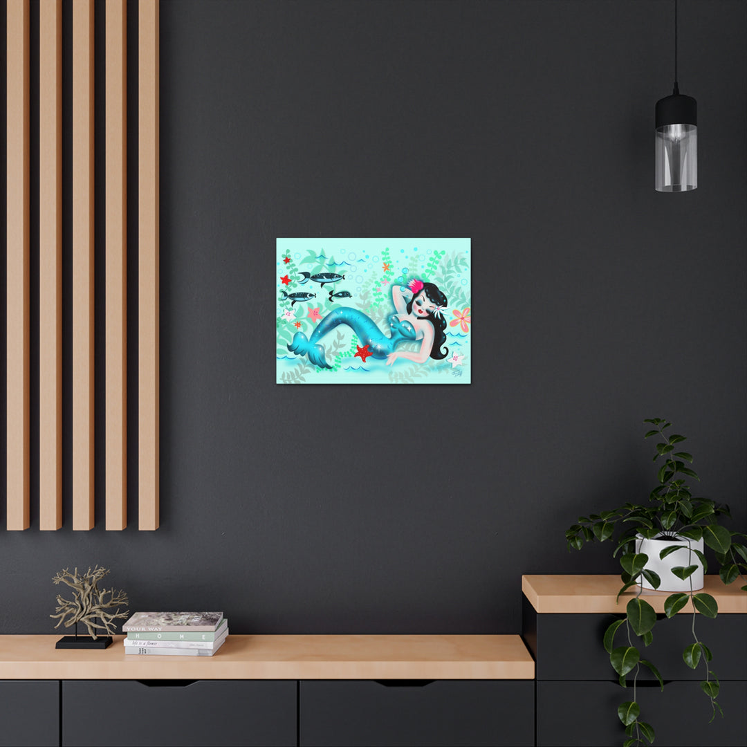 Dozing Mermaid • Canvas Gallery Wrap