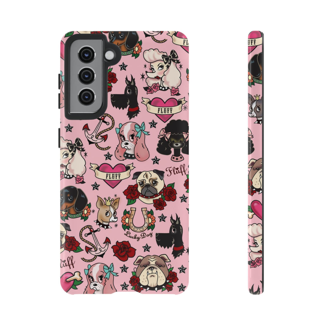 Tattoo Pooch Pink • Tough Phone Case