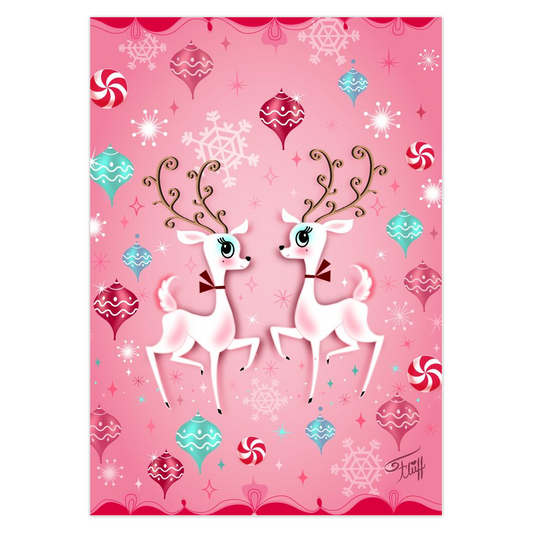 Two Cute Reindeer • Cards Set of 10