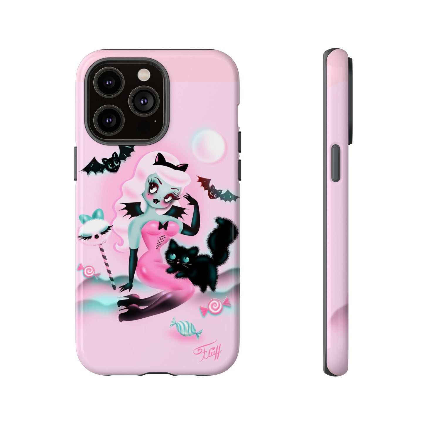 Pastel Candy Vampire with Kitty • Tough Phone Case