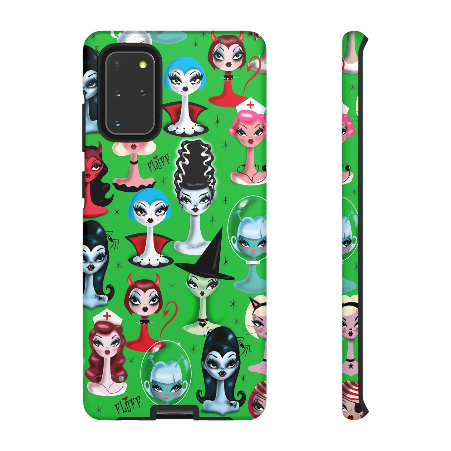 Spooky Dolls Green • Tough Phone Case