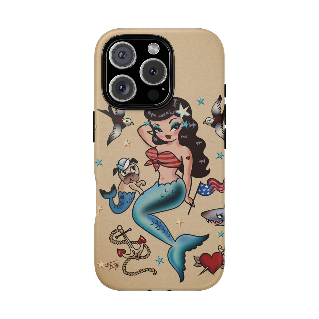 Patriotic Mermaid • Tough Phone Case