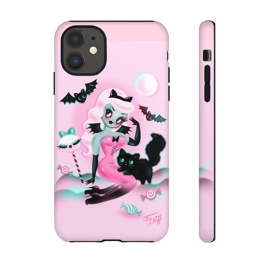 Pastel Candy Vampire with Kitty • Tough Phone Case