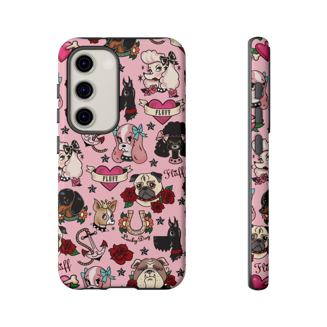 Tattoo Pooch Pink • Tough Phone Case